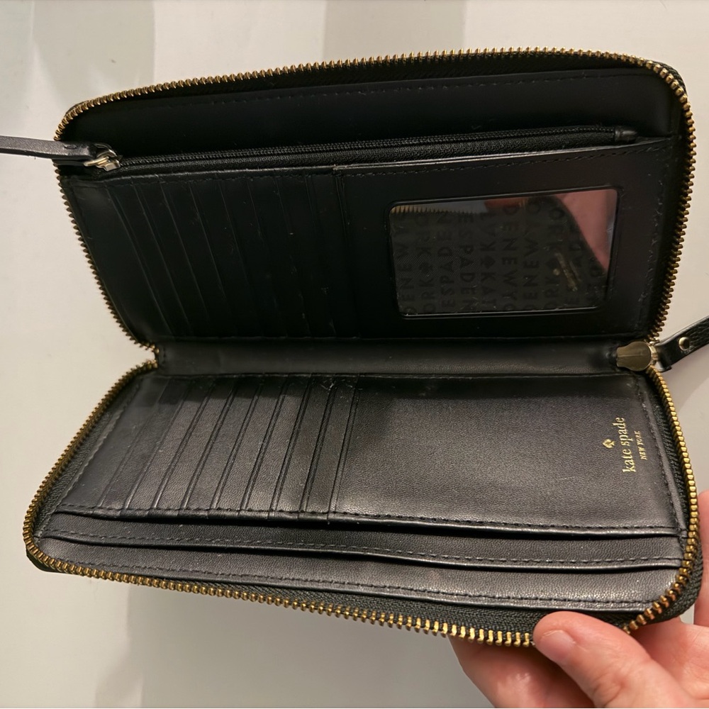 Kate Spade Black Large Wallet - Picture 7 of 7